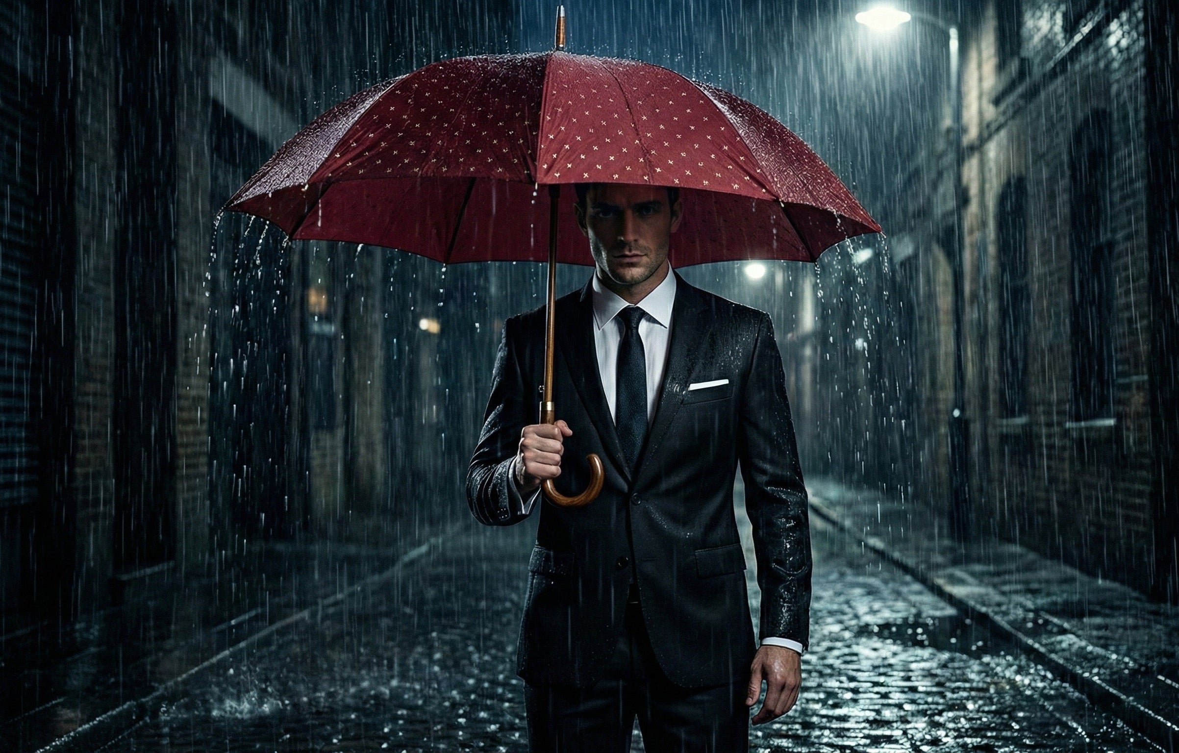 The Sovereign Cross Burgundy Umbrella