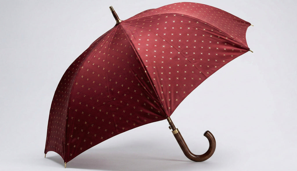 The Sovereign Cross Burgundy Umbrella