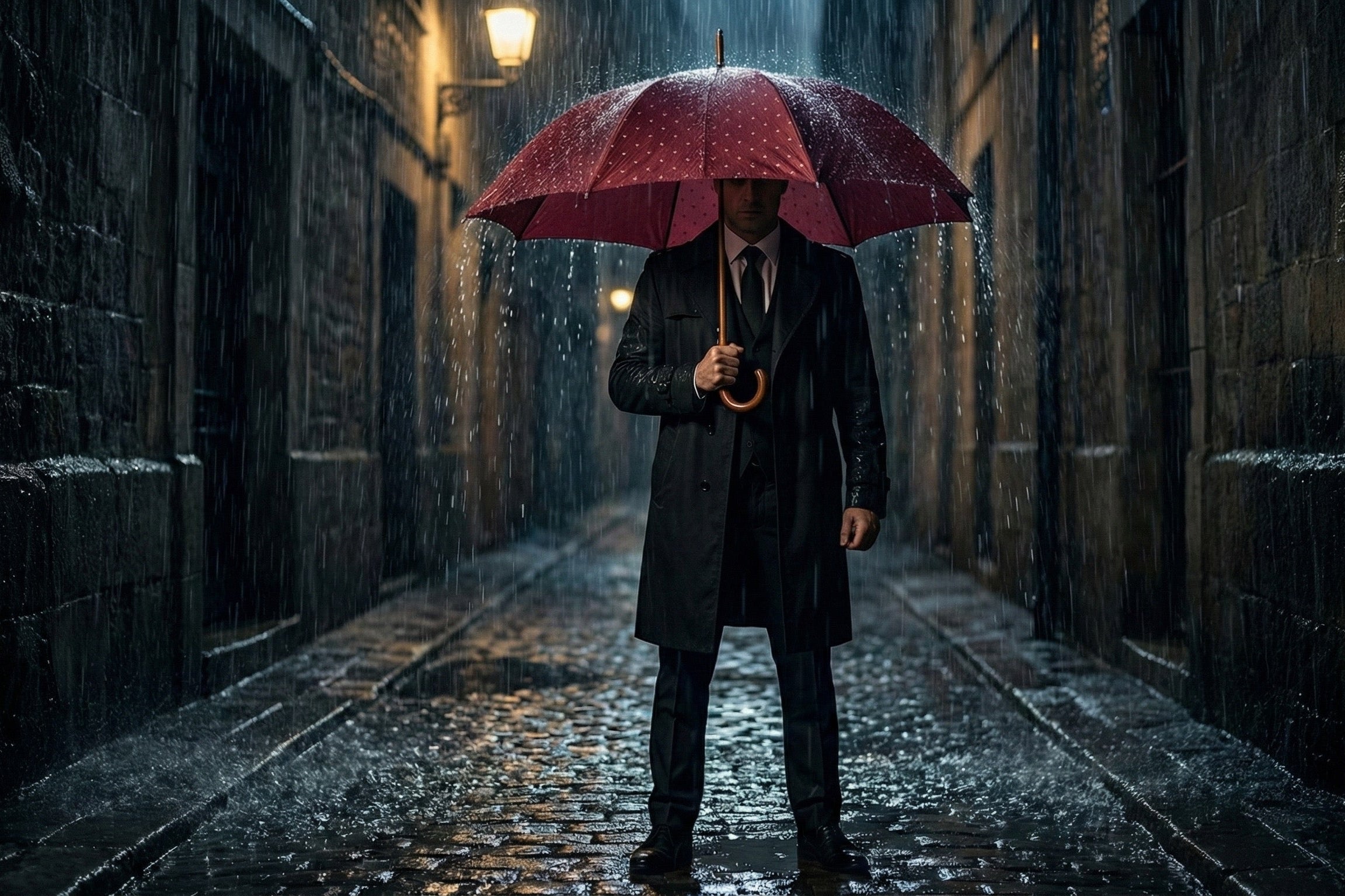 The Sovereign Cross Burgundy Umbrella