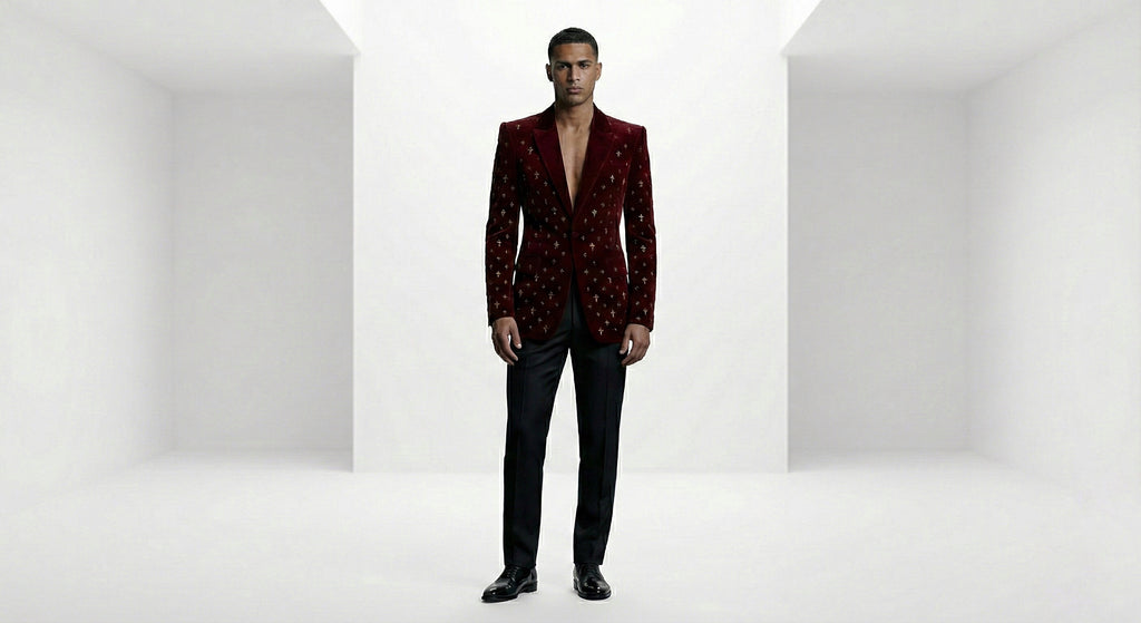 The Imperial Cross Velvet Blazer