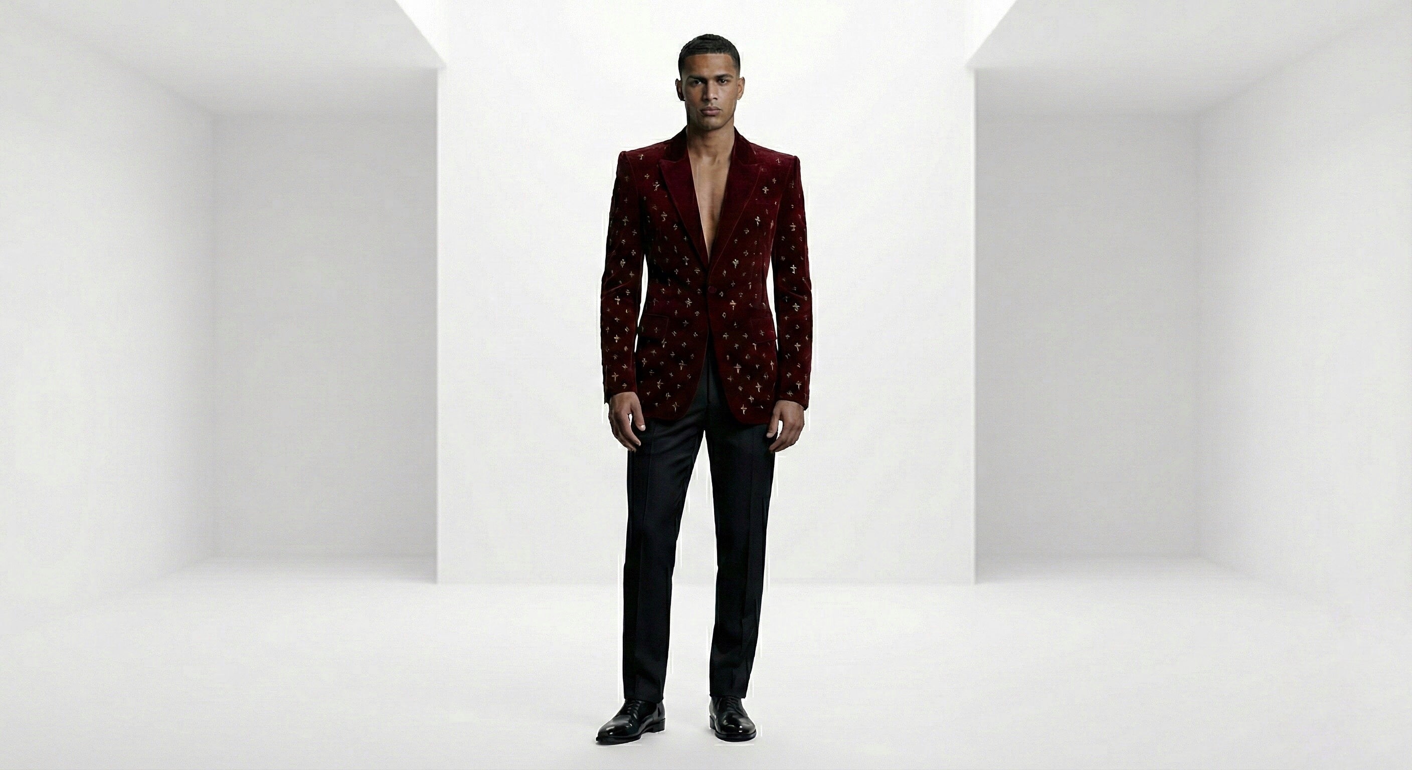 The Imperial Cross Velvet Blazer